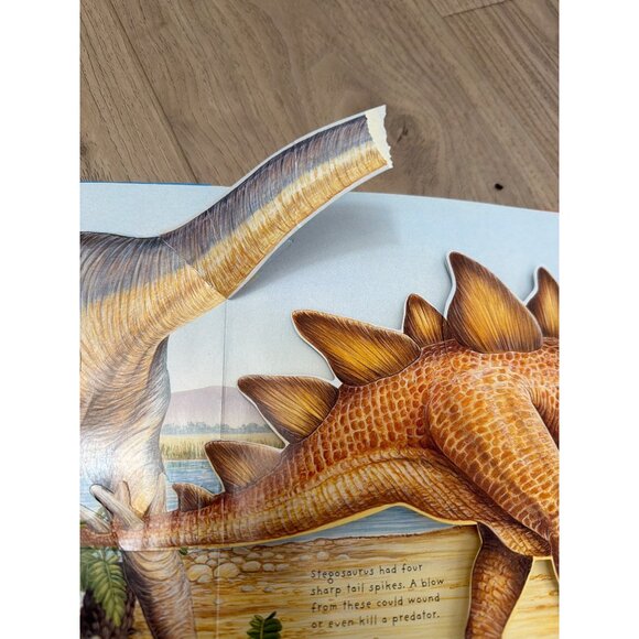 Pop-Up Facts Dinosaurs Hardcover Book For Kids Featuring Interactive Prehistoric - Picture 4 of 5